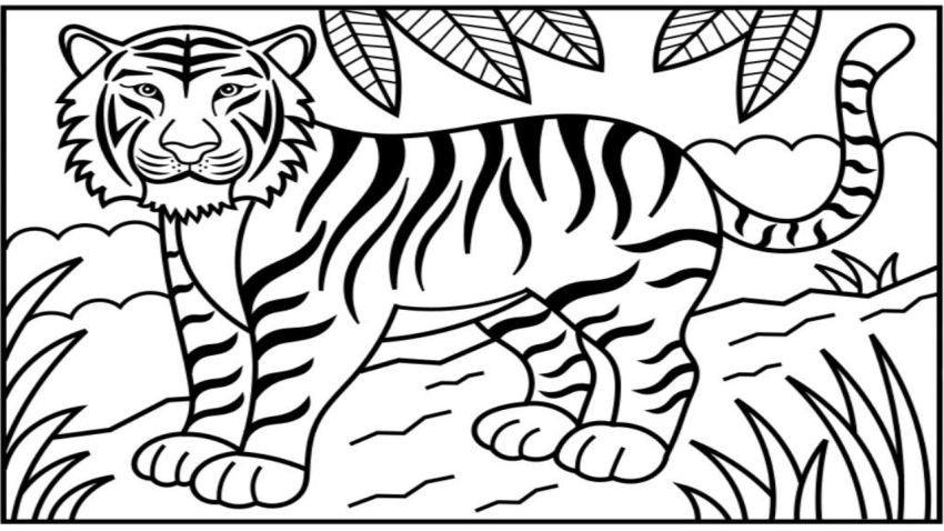 Tiger Drawing For Kids | Drawing Tutorial